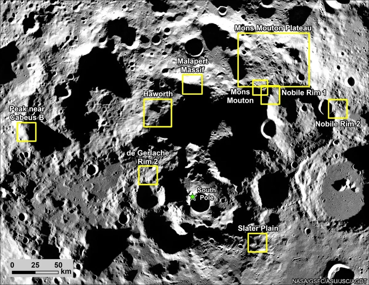 Artemis III Surface Landing: Picking the Lunar South Pole Sites