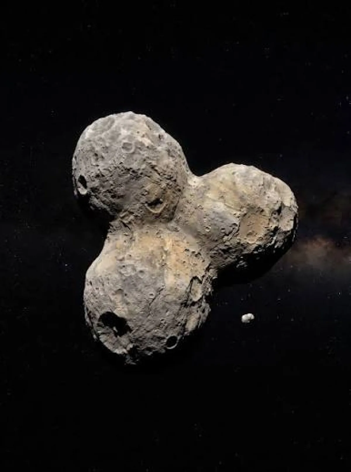 First Trilobate Asteroid: Three-Headed Space Rock Spotted