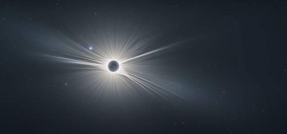 SUN CORONA DURING A TOTAL SOLAR ECLIPSE