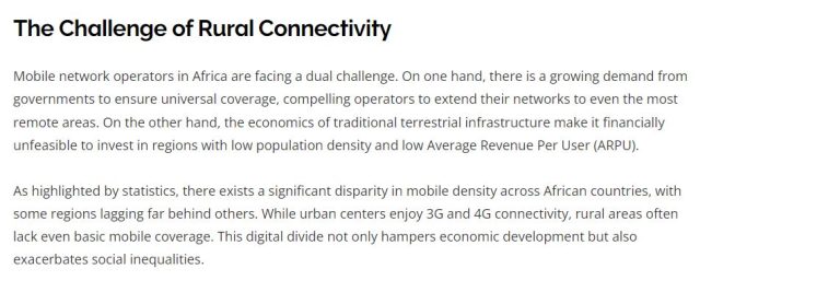 Satellite Solutions for Rural Connectivity in Africa