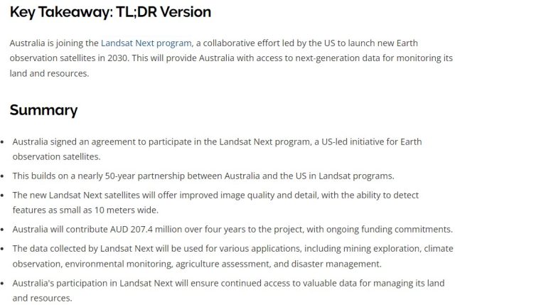 Eyes on the Land Down Under- Australia Joins Forces with Landsat Next