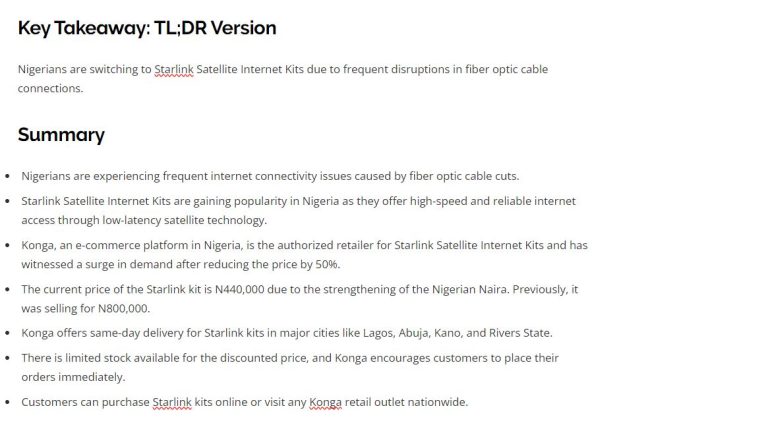 Frustrated with Cable Outages- Starlink Satellite Internet usage increase in Nigeria