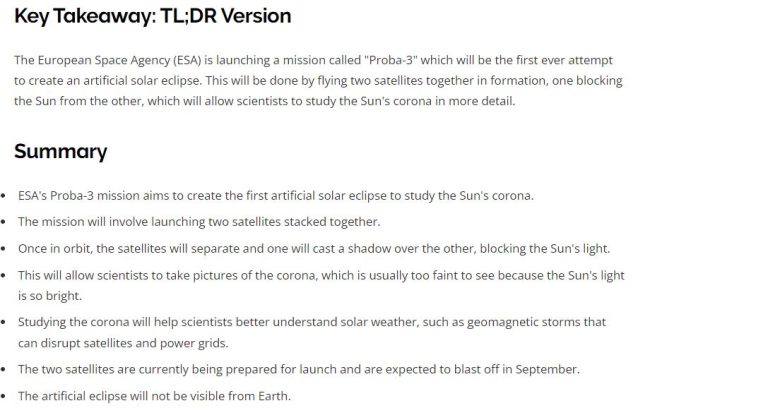 Unveiling the Sun's Mysteries- A Look at ESA's Proba-3 Mission