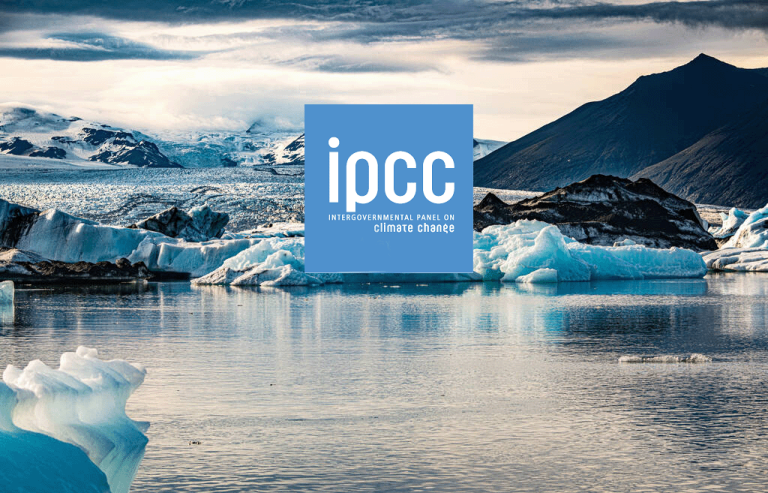 Jokulsarlon Glacier Lagoon is located in Eastern Iceland. The lagoon is especially beautiful during sunset. IPCC Intergovernmental Panel on Climate Change