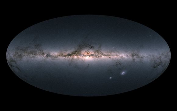 Dim objects like brown dwarfs are more difficult to detect. This is especially true when looking toward the galactic plane. The reason is that most of the Milky Way’s mass is there.Image Credit: ESA/Gaia/DPAC