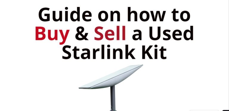 How to buy used starlink kit