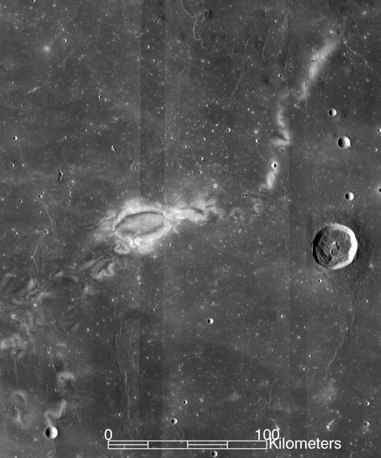 This is an image of the Reiner Gamma lunar swirl on the Moon. It was supplied by NASA's Lunar Reconnaissance Orbiter. Credits: NASA LRO WAC science team Scientists Link Moon's Swirls to Underground Magma Activity