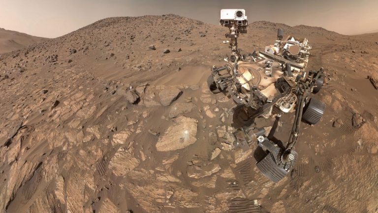 NASA's Mars Rover Perseverance Takes on Steep Crater Rim Climb