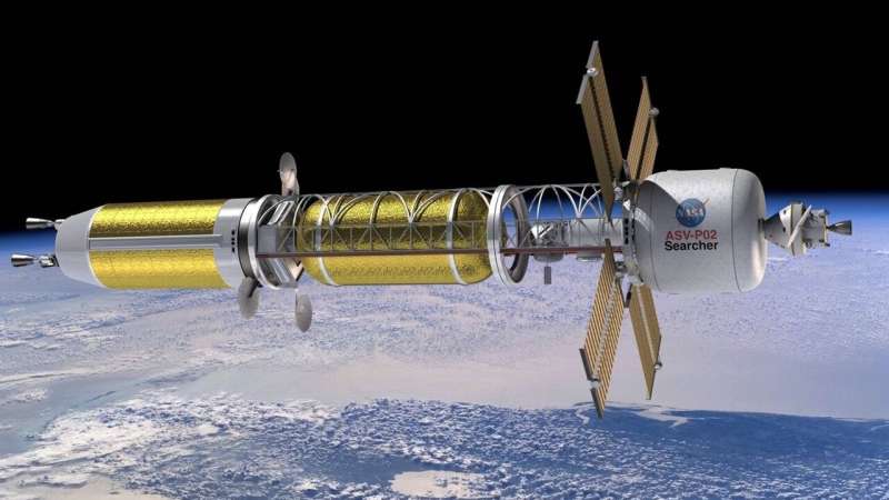 Nuclear-powered rockets could one day enable faster space travel. Credit: NASA