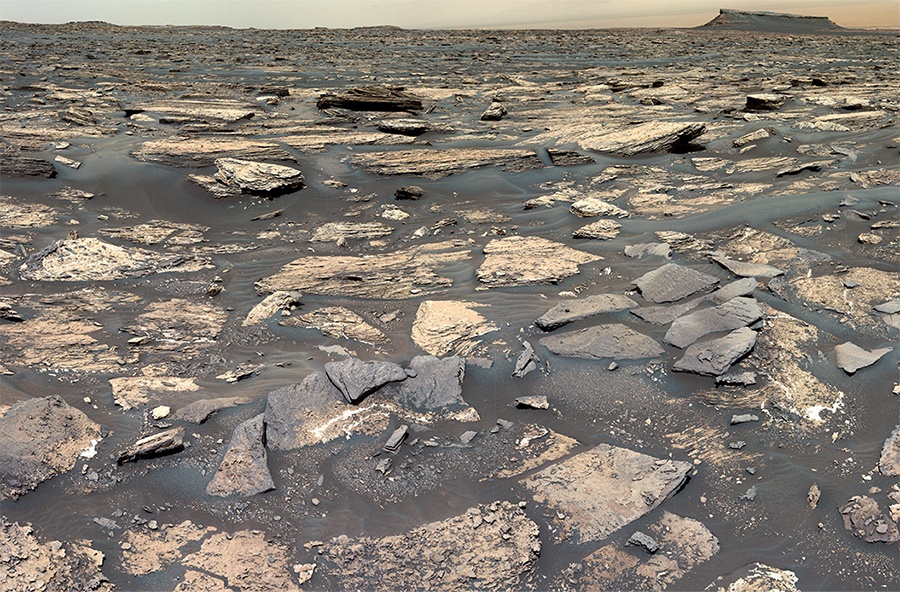 Curiosity Rover Discovers Fossilized Wave Ripples on Mars